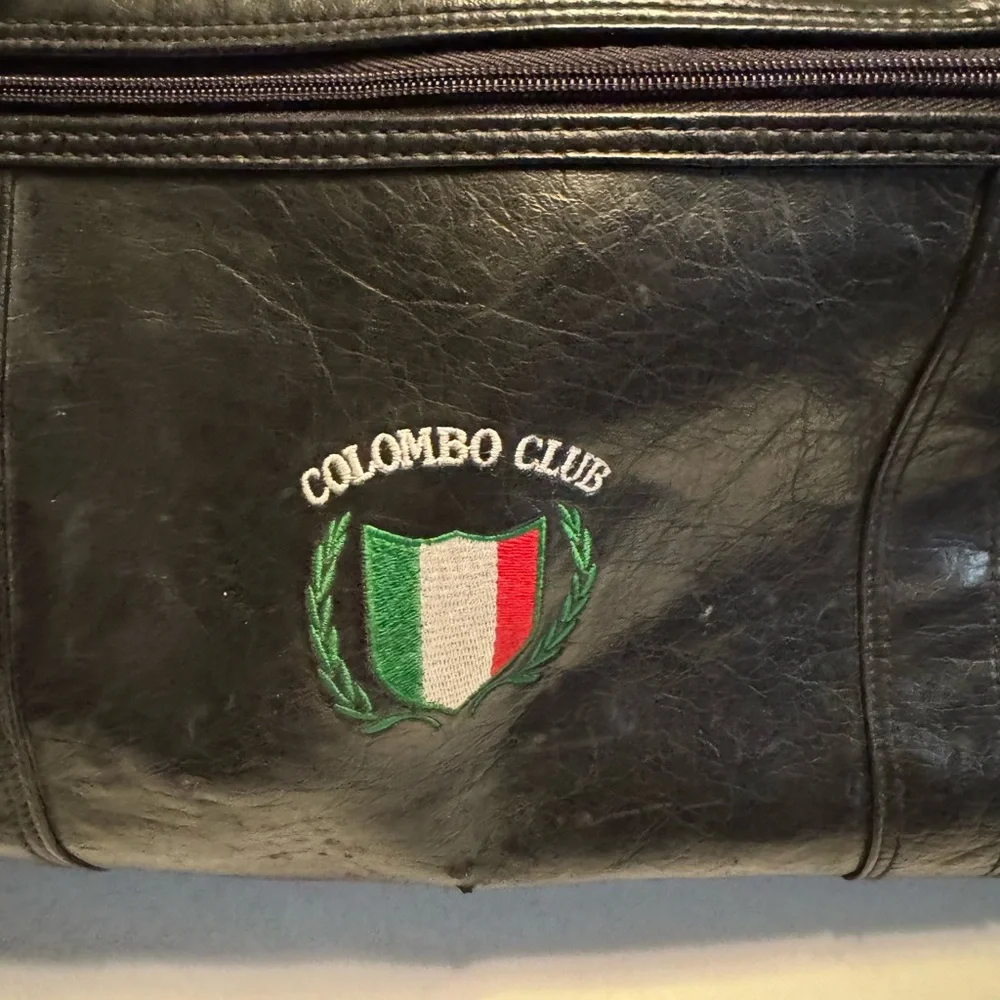 Vintage Columbo Club Italian American Social Club Oakland CA Duffel Bag RARE